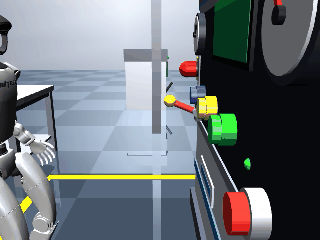 walk up and press the button once